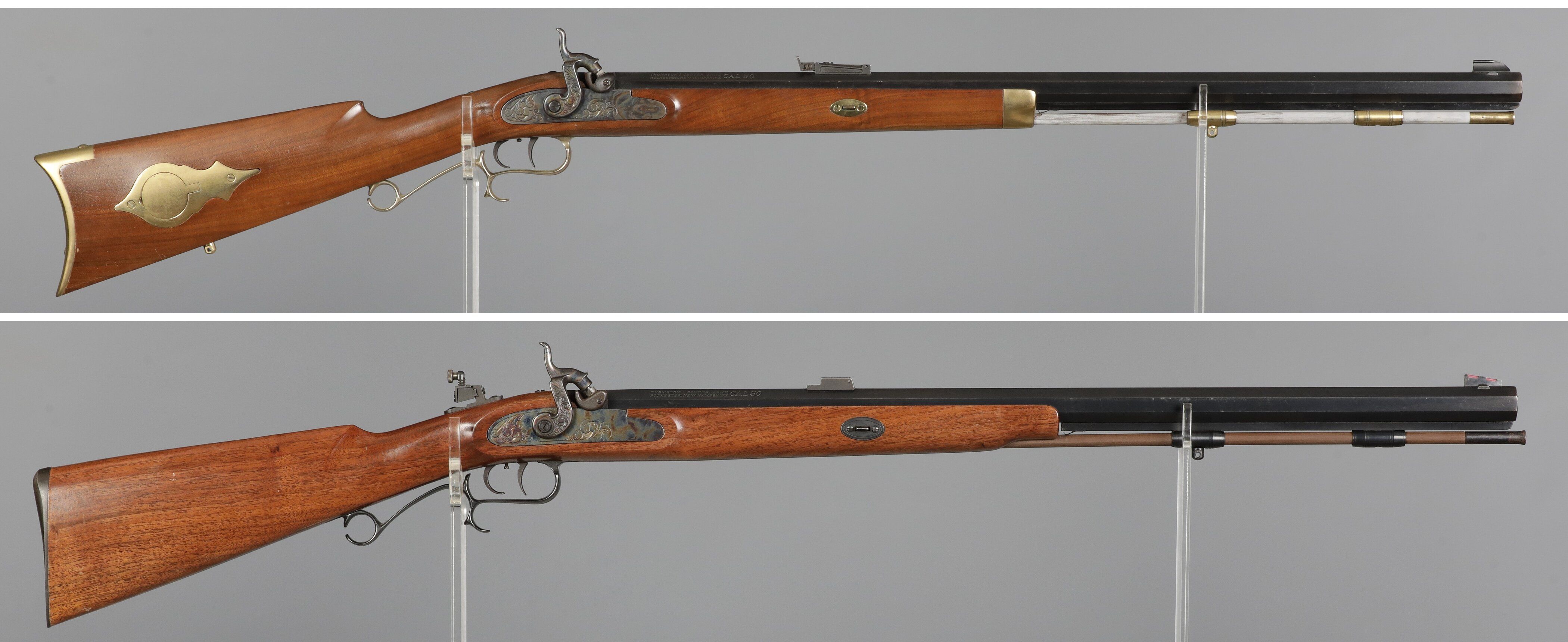 Two Thompson Center Arms Percussion Rifles | Rock Island Auction