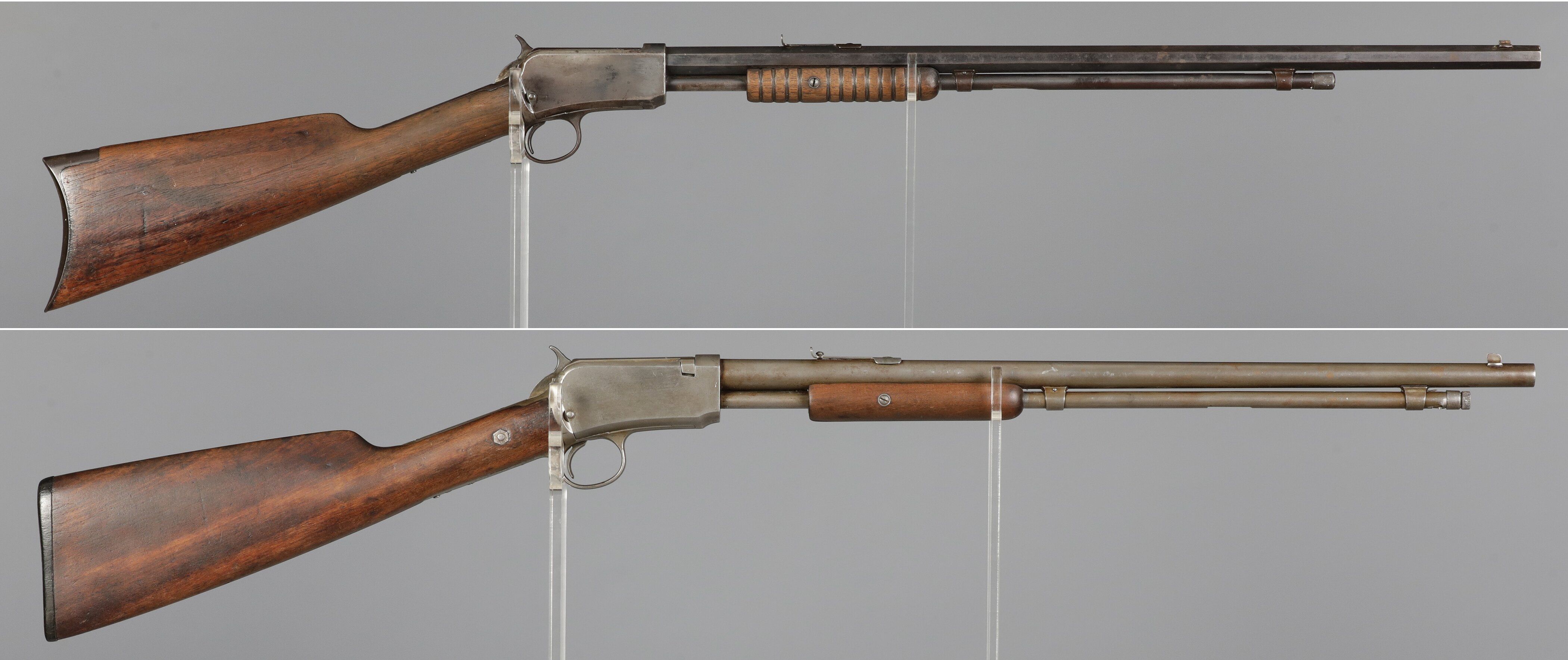 Two Winchester Slide Action Rifles | Rock Island Auction