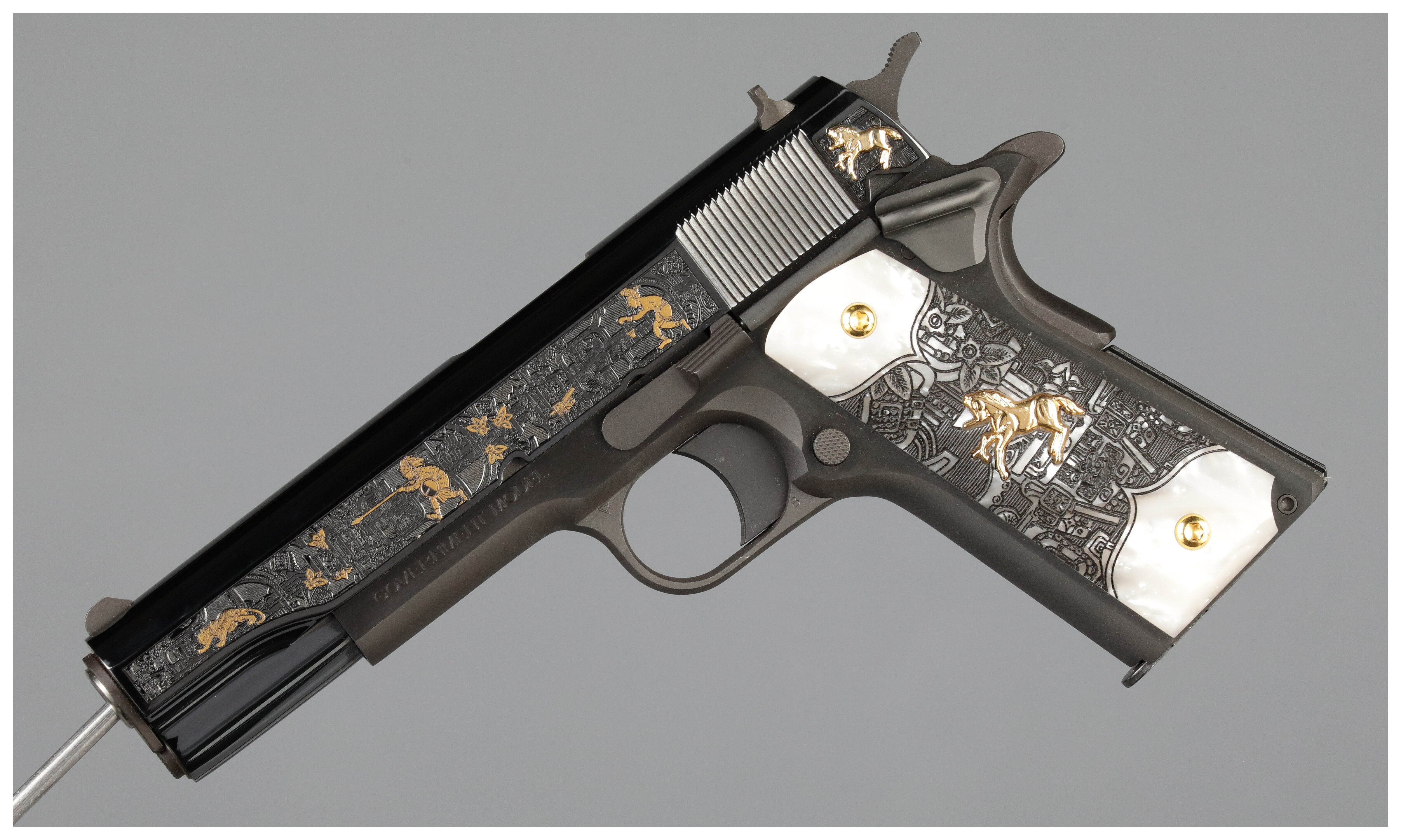 Colt Talo Aztec Jaguar Azul Government Model .38 Super Pistol