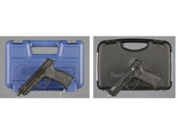 Two Smith & Wesson Semi-Automatic Pistols with Cases