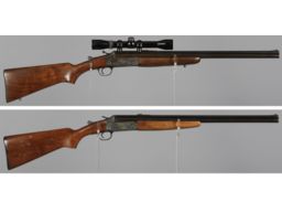 Two Savage Model 24 Over/Under Combination Guns