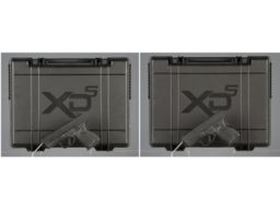 Two Springfield Armory XDS Semi-Automatic Pistols with Cases
