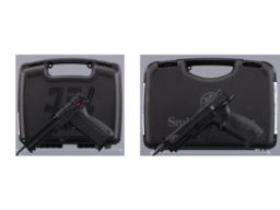 Two Semi-Automatic Pistols with Cases 