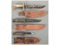 Three Knives with Sheaths