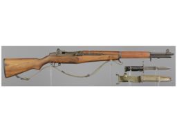 U.S. Springfield M1 Garand Semi-Automatic Rifle with Bayonet
