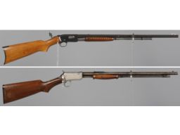 Two Slide Action Rifles