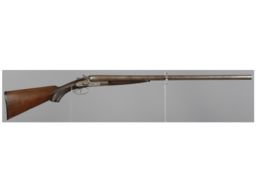Antique Engraved 10 Gauge G.G. Berry Double Barrel Shotgun