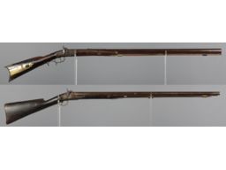 Two Half-Stock Percussion Long Guns