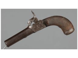 Factory Engraved Forsyth & Co. Boxlock Percussion Pistol