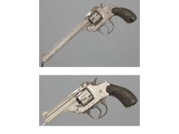 Two Iver Johnson Safety Automatic Hammer Double Action Revolvers