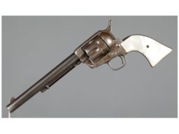Antique Colt Single Action Army Revolver with Pearl Grips
