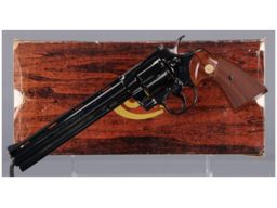 Rare Colt Python Target Double Action Revolver with Box