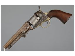 Engraved Colt Model 1849 Pocket Percussion Revolver