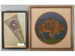 Vintage Framed American Aviation Fuselage/Envelope Art