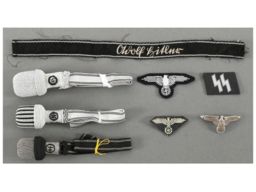 Group of World War II German SS Uniform Accoutrements