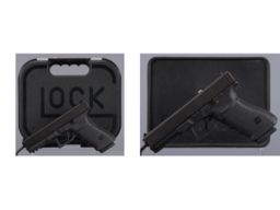Two Glock Model 21 Gen 3 Semi-Automatic Pistols with Cases