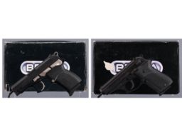 Two Bersa Semi-Automatic Pistols with Boxes