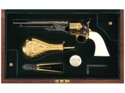 Uberti Model 1860 Buffalo Bill Centennial Revolver with Case