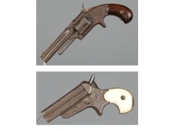 Two Antique American Pocket Handguns