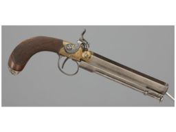 Engraved Beckwith London Percussion Pistol