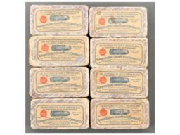 Eight Vintage Remington-UMC 38 ACP Ammunition Boxes