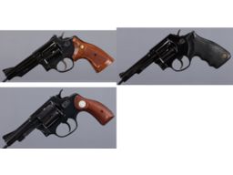 Three Brazilian Double Action Revolvers