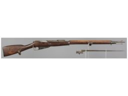 Antique Finnish Proofed Imperial Russian Tula Model 1891 Rifle