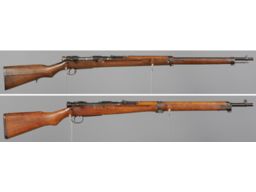 Two Japanese Military Arisaka Bolt Action Rifles
