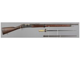 WWI French Tulle Model 1886 M93 Bolt Action Rifle with Bayonet