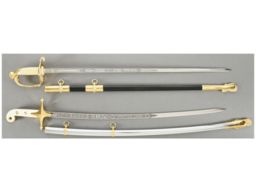 Two U.S. Military Dress Swords with Scabbards