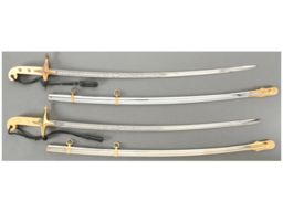 Two U.S. Marine Corps Dress Swords with Scabbards