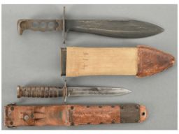 Two U.S. Military Knives with Scabbards