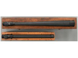 Two World War II U.S. Navy Spyglasses with Cases