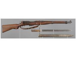 Swiss K11 Straight Pull Bolt Action Carbine with Bayonet