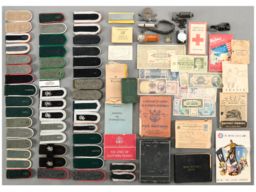 Suitcase of mostly World War II Military Artifacts