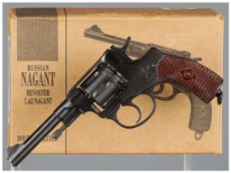 Soviet Tula Arsenal M1895 Nagant Double Action Revolver 