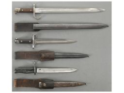 Three Bayonets with Scabbards