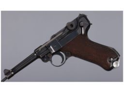 German Mauser "S/42" Code P.08 Luger Semi-Automatic Pistol
