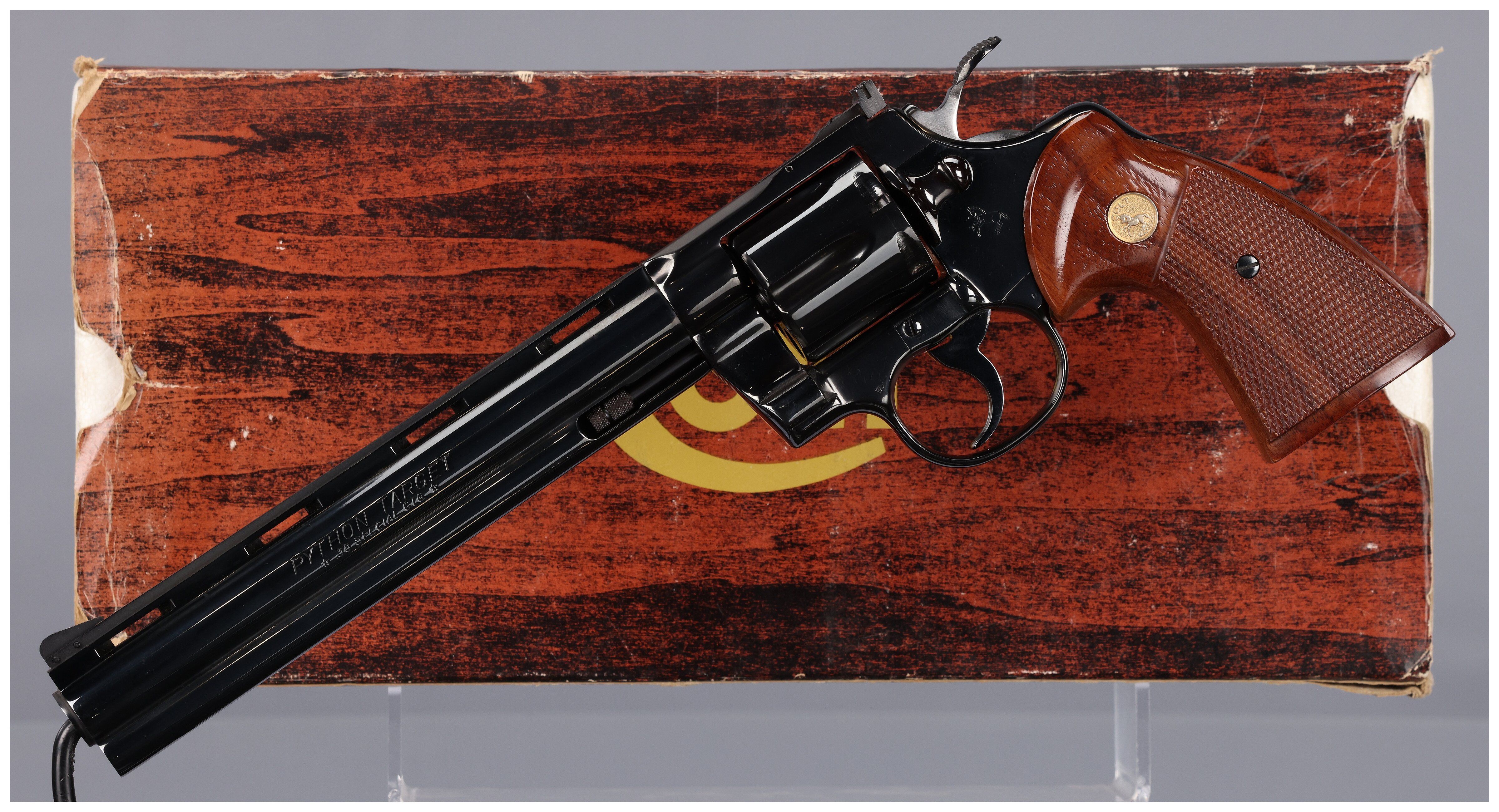 Rare Colt Python Target Double Action Revolver with Box | Rock Island ...