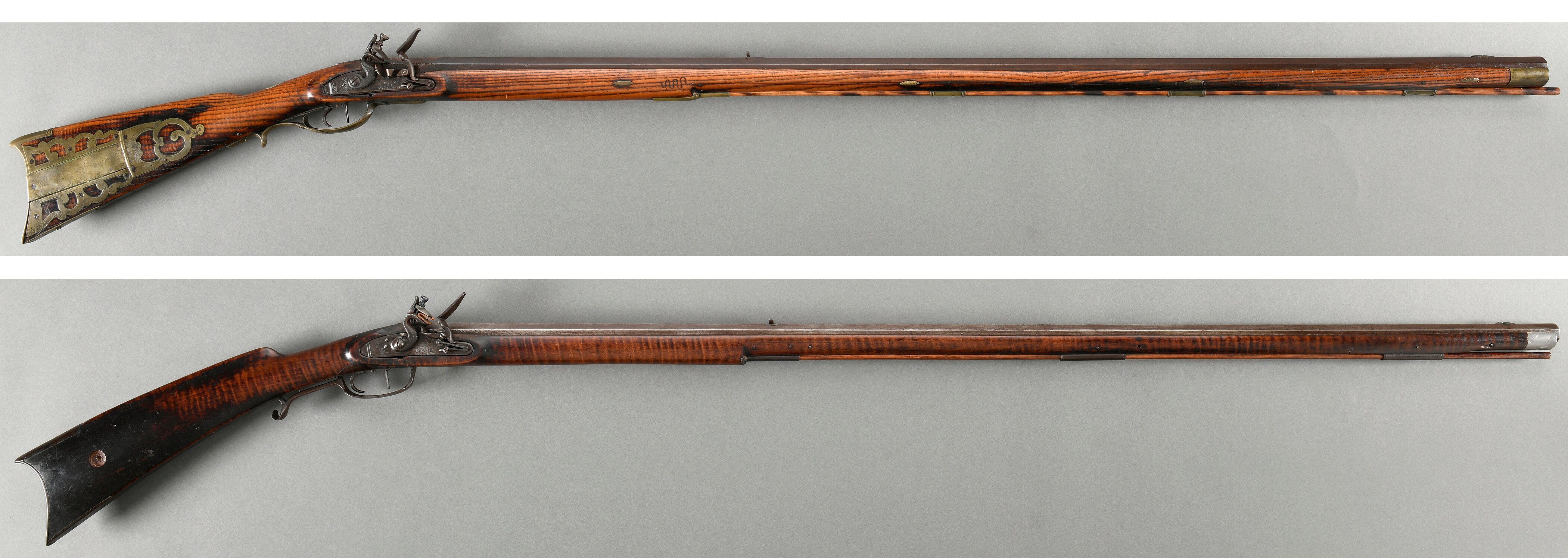 Two Flintlock American Long Rifles | Rock Island Auction