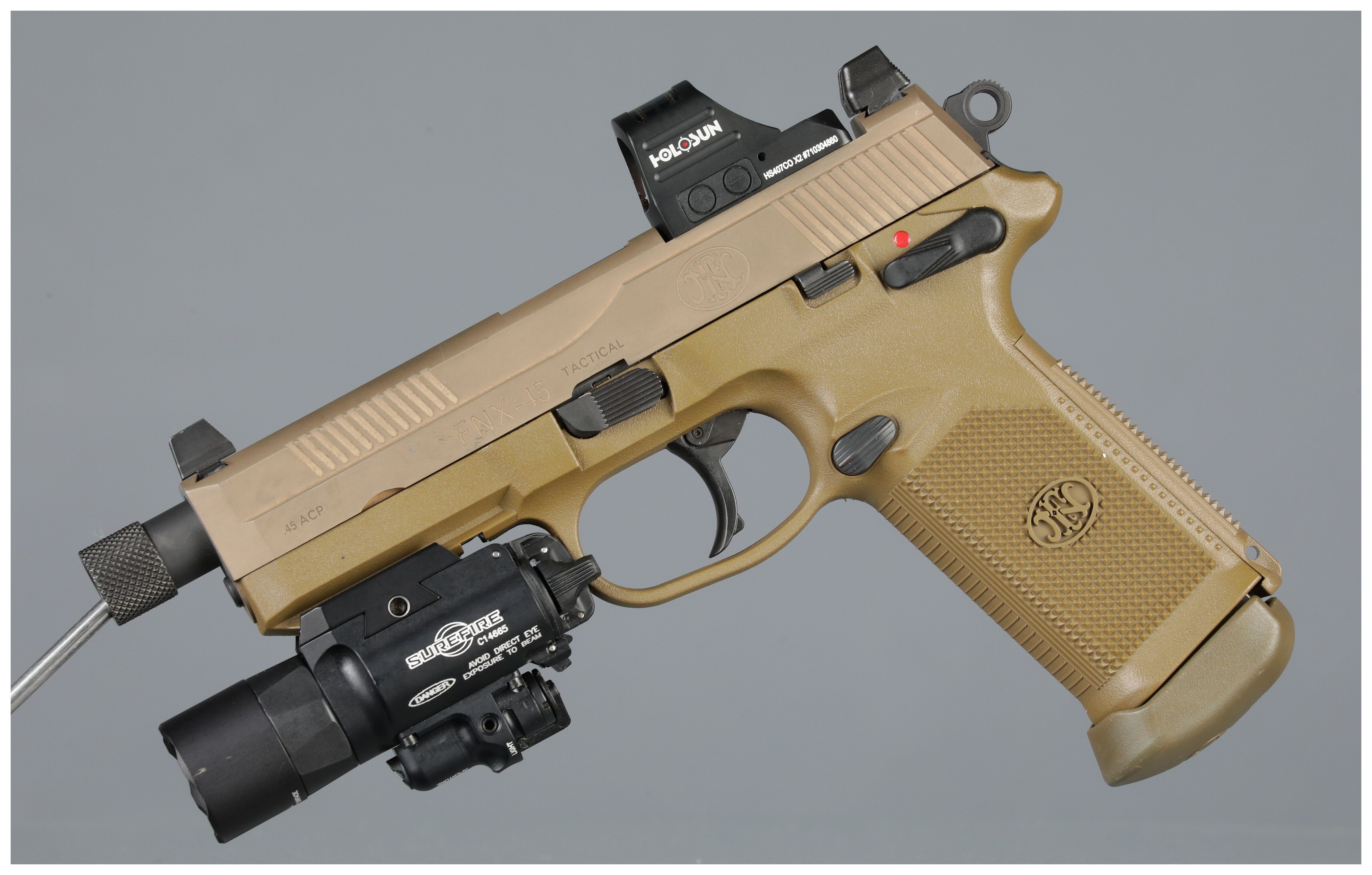 FNH USA FNX-45 Tactical Semi-Automatic Pistol with Case | Rock
