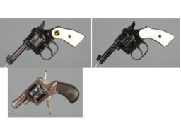 Three Double Action Rimfire Revolvers 