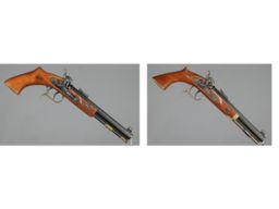 Two Thompson Center Patriot Target Percussion Pistols 