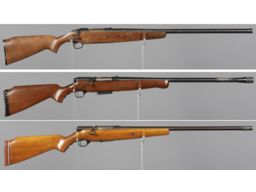 Three Mossberg Bolt Action Shotguns