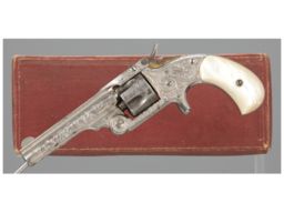 Engraved Smith & Wesson .32 Single Action Revolver with Box