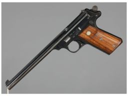 British Proofed S&W Fourth Model Straight Line Target Pistol
