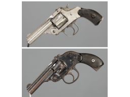 Two American Hammerless Double Action Revolvers 