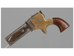 William W. Marston Three Barrel .22 Caliber Deringer with Knife