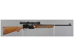 Belgian Browning Grade II BAR Semi-Automatic Rifle with Scope
