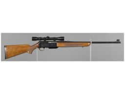 Belgian Browning Grade II BAR Semi-Automatic Rifle with Scope